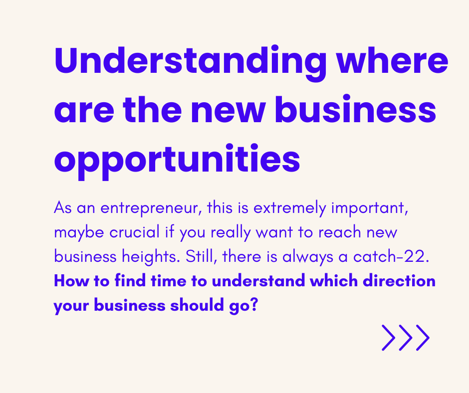 understanding where are the new business opportunities