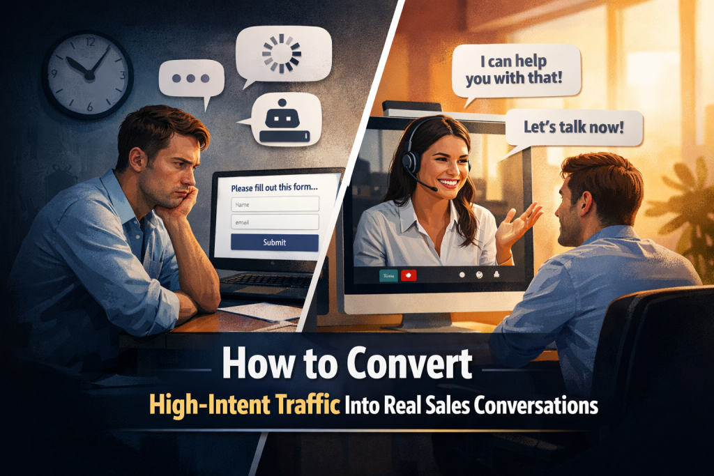 How to Convert High-Intent Traffic Into Real Sales Conversations