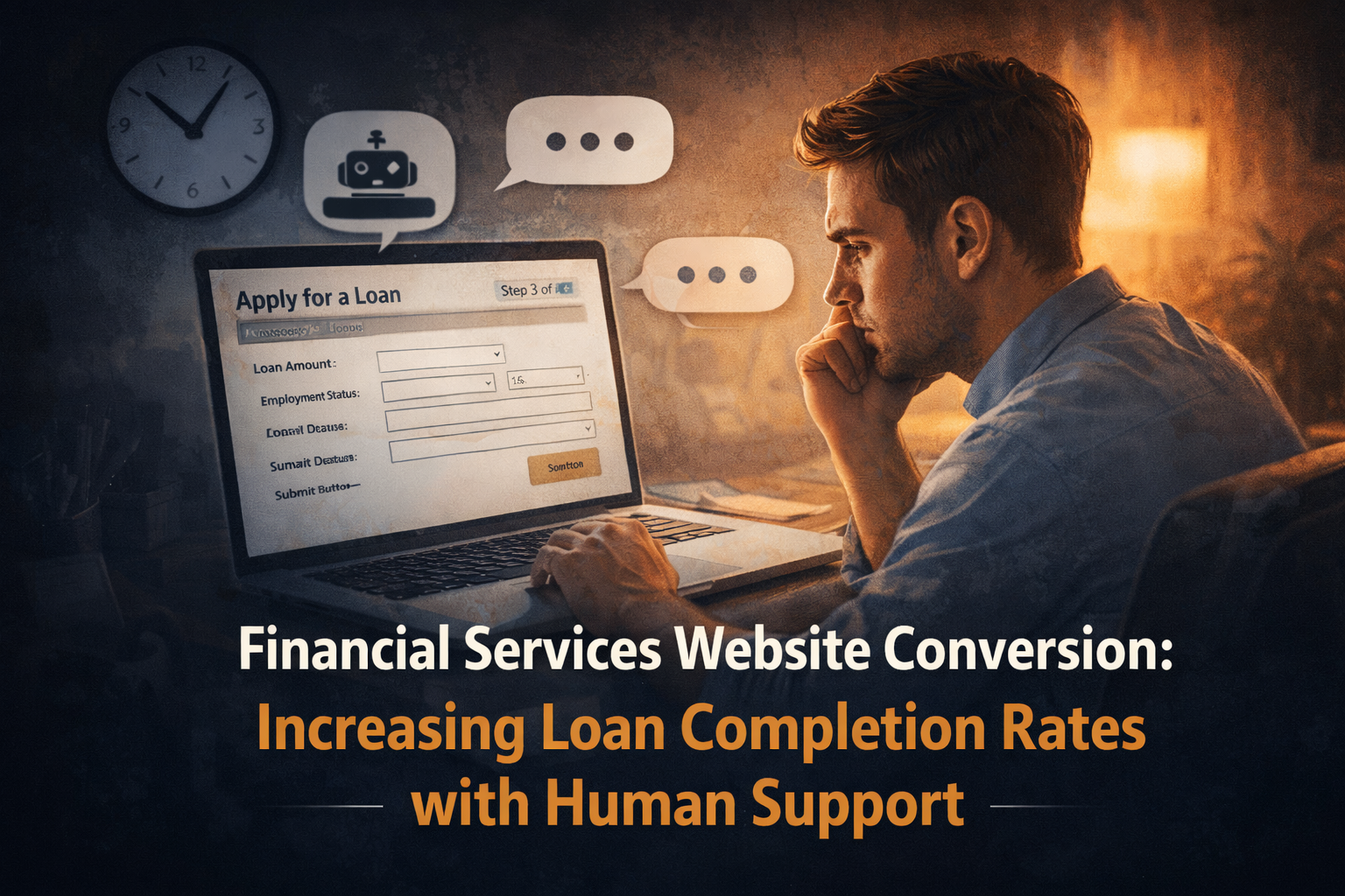 Financial Services Website Conversion Boost with Human Support