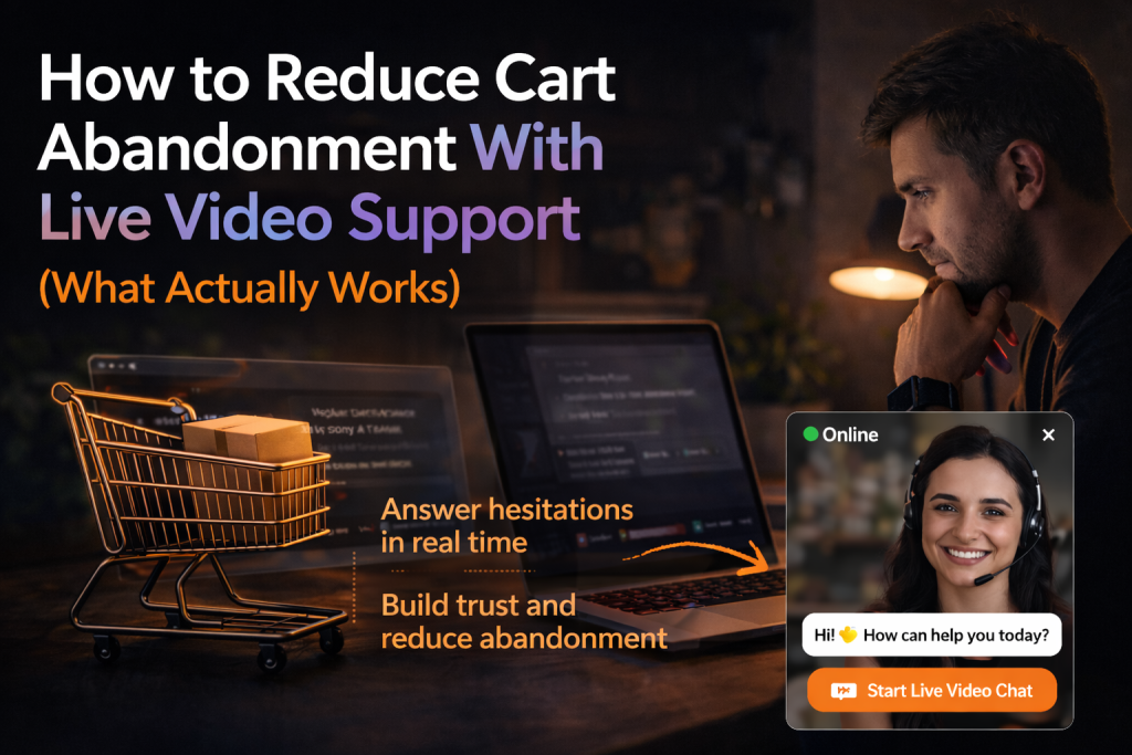 Live video support reduces cart abandonment