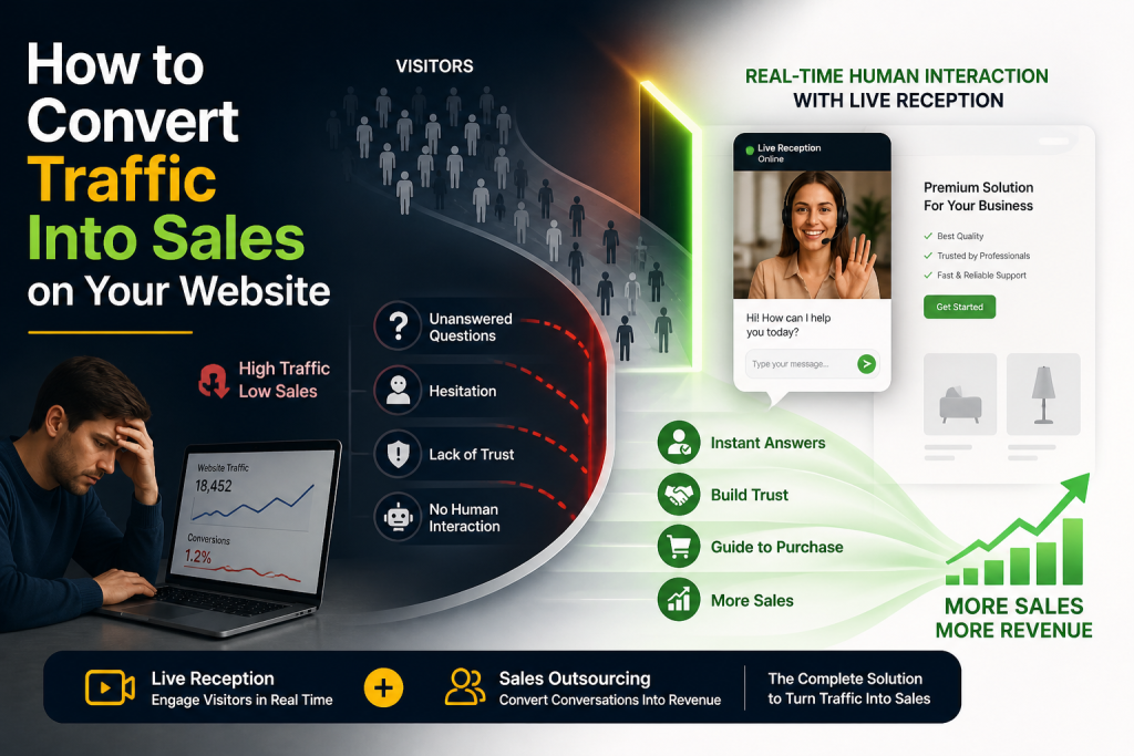 Website traffic conversion strategies infographic